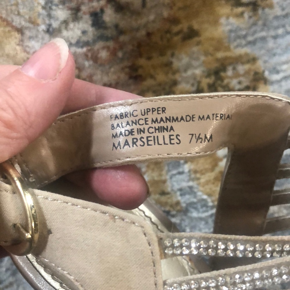 Nude marseille by Audrey Brooke dress shoes.  Only worn in house